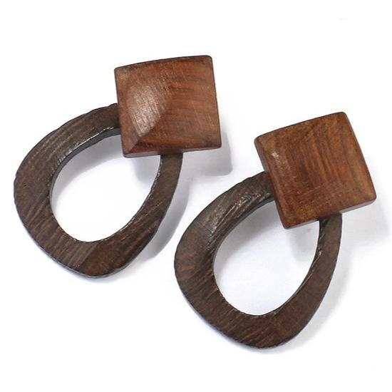 Lot De 2 Paires De Boucles D'oreilles Carte De L'Afrique - Puces En Métal Doré, Neuves Avec étiquettes