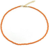 Collier Tribu Africaine orange