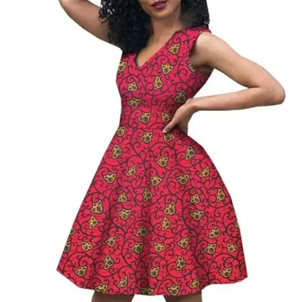 Mini robe tissu pagne online