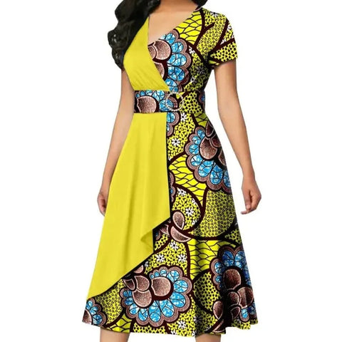 Robe Africaine Jaune