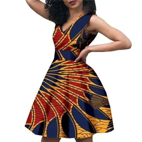 Robe Africaine Wax Courte