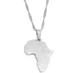 Collier Africain Carte Afrique