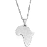 Collier Africain Carte Afrique