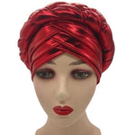 Bonnet Turban Africain rouge
