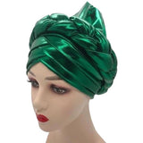 Bonnet Turban Africain vert