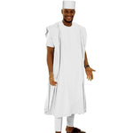 Boubou Africain Sur Blanc