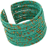 bracelet africain femme perle turquoise
