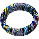 bracelet wax ethnique africain bleu marine
