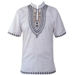 Chemise Africaine Manche Courte blanche