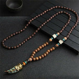 Collier Africain Homme en Bois