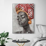 Grand Tableau de Femme Africaine