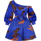 Mode Africaine Robe Courte Arriere