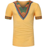 t shirt africain jaune