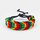 Bracelet Africain Vert Jaune Rouge 11