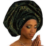 Foulard Femme Cheveux Africains vert foncé