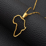 Collier Continent Africain Pas Cher