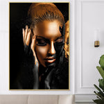 Tableau Africain Visage Femme