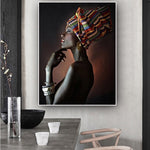 Tableau Peinture Femme Africaine