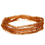 bracelet ventre africain marron