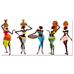 Tableau Femmes Boubous Africains