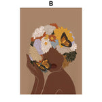 Tableau Peinture Africain Femme B