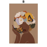Tableau Peinture Africain Femme B