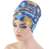 Turban Africain Jaune bleu