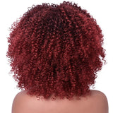 Perruque Afro Vin Rouge