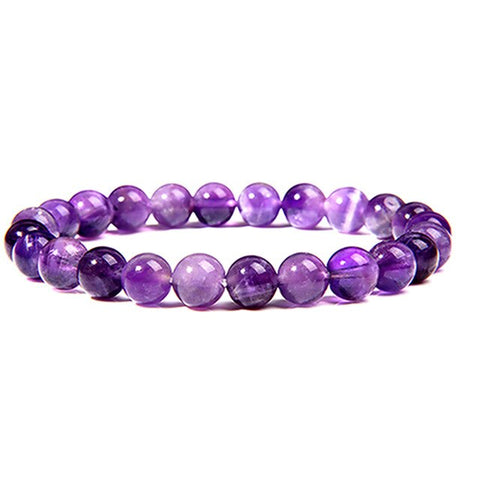 Bracelet Africain Perle Amethyste