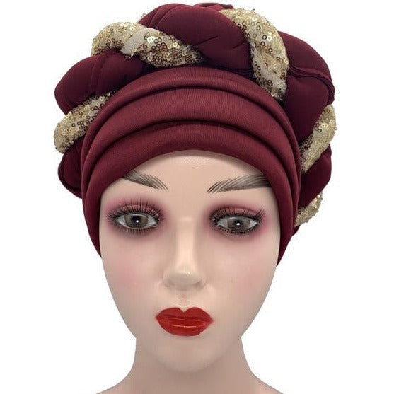 Women's turban with metal stem - Black Floral – Indira de paris Women's turban with metal stem - Black Floral – Indira de paris