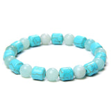 Bracelet Perles Fines Turquoises Africaines Jades