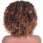 Perruque Afro Cheveux Châtains