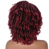 Perruque Afro Locks Rouge