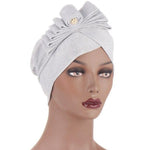 Turban Africain Tout Fait Blanc