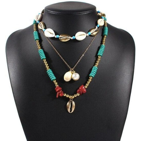 Collier Africain Coquillage