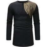 Chemise Homme Design Africain Noir