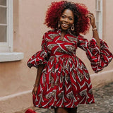 robe afrique rouge
