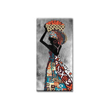 Tableau Scène Africaine - Modèle multicolore