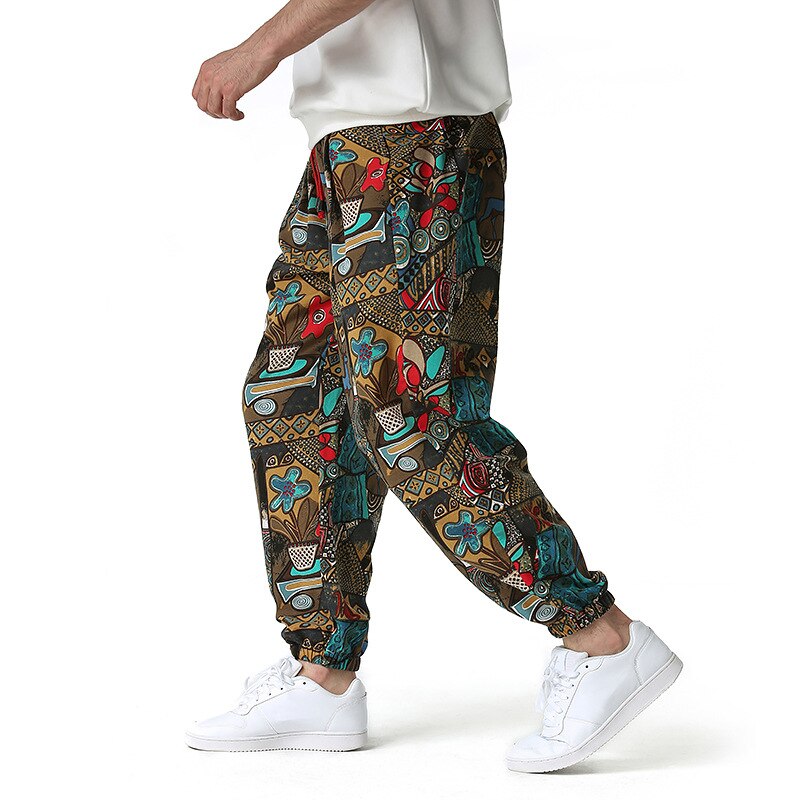 Pantalon Homme Fluide Motif Africain Boutique Africaine