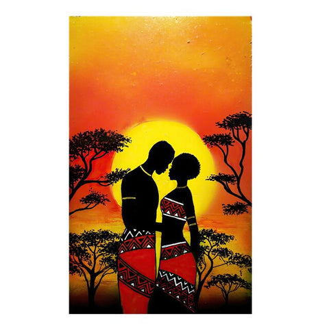 Tableau Africain Danse Amour