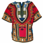 Chemise Africaine Traditionnelle Rouge