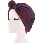 Foulard Africain Nœud bleu rouge