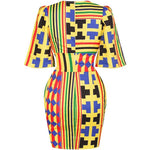 robe africaine en wax motifs