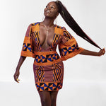 robe africaine wax courte