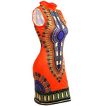 robe de soiree africaine courte orange