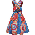 Robe Patineuse Africaine Arriere