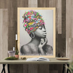 Tableau Africaine Portrait