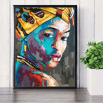 Tableau Femme Africaine Coloré